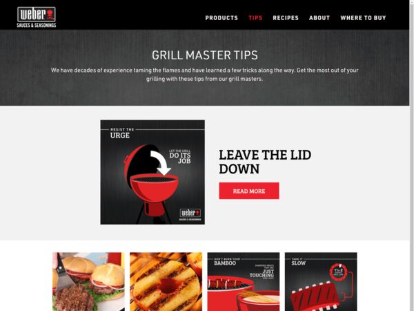 The Weber Seasonings tips page
